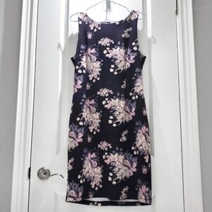 Lori M Collection Floral Shift Dress- Large